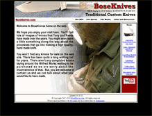 Tablet Screenshot of boseknives.com